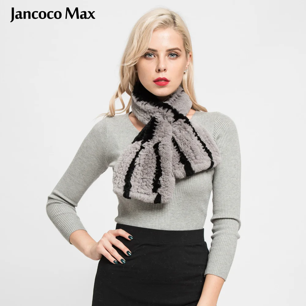 Новое поступление женская зимняя теплая шаль Jancoco Max настоящая модная полосатая