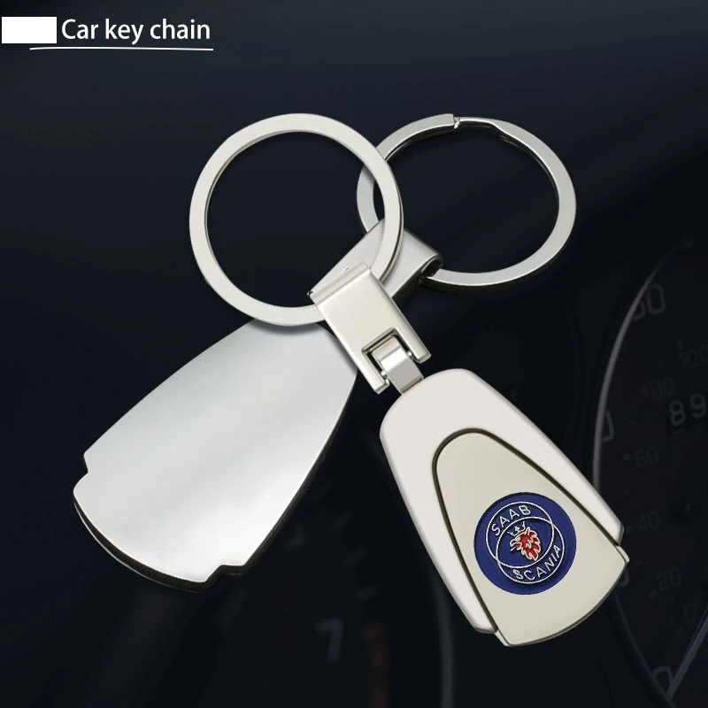 

1pcs Car Emblem Keychain Keyring Auto Trinket For SAAB 9000 900 600 428 03-10 9-3 9-5 9-7 9-X 93 95 99 Turbo Car Accessories