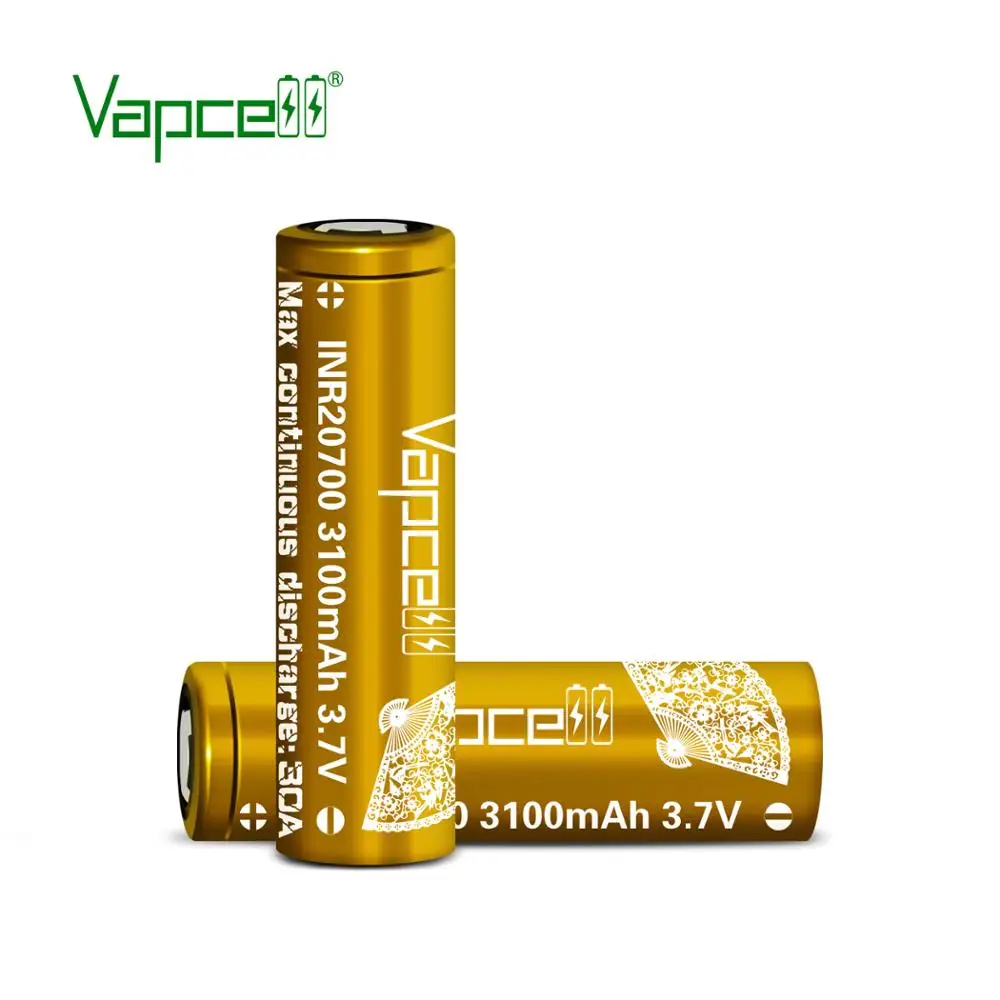 1 доллар купон Vapcell 20700 батарея высокой плотности энергии перезаряжаемые 3,7 в 20700 3100 мАч 30A литий-ионный батарея