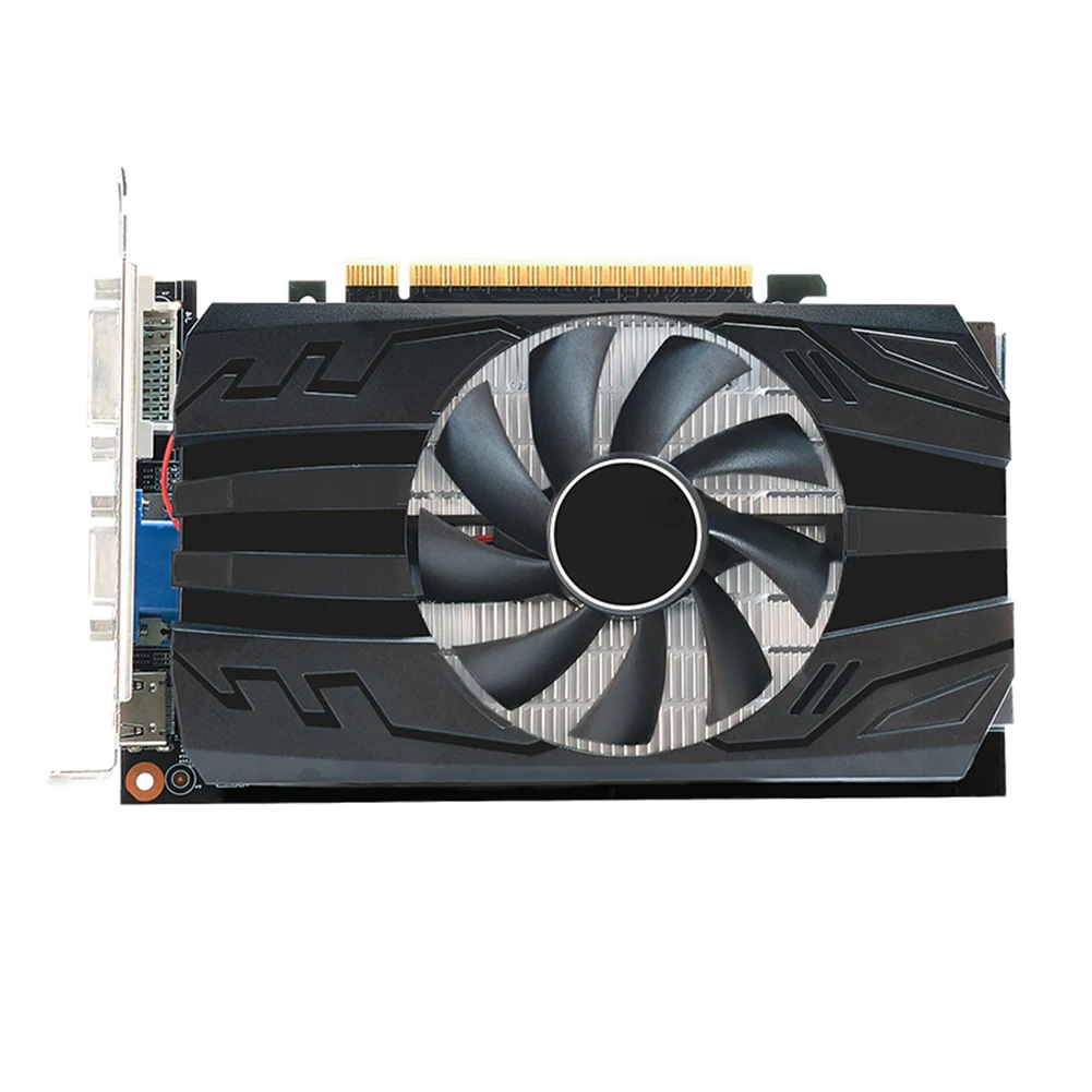 

Desktop PC Graphics Card GTX750 TI 2GB GDDR5 128Bit 6pin Independent Game Video Card for Gaming 5.4GB GPU Support DVI VGA HDMI