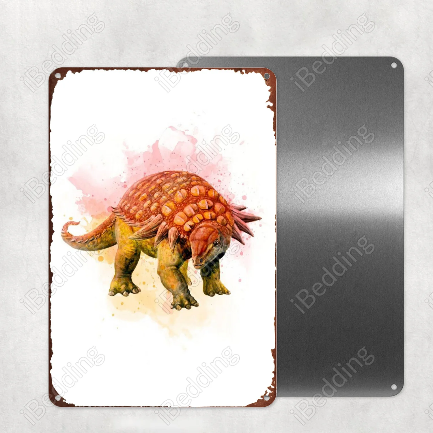 

Ankylosaurus dinosaur Vintage Plaque Metal Retro Tin Sign Bar Pub Club Wall Decor Iron Painting Decorative 20x30cm Plate