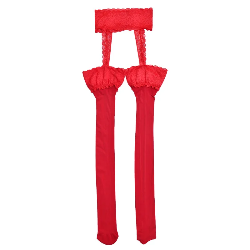 Винтаж 8D кружевной топ масляные блестящие сексуальные колготки для Для женщин