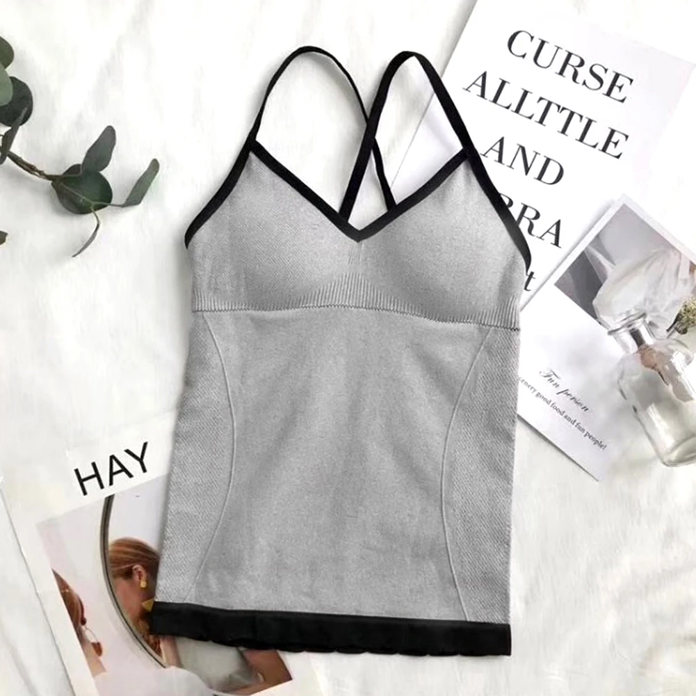 Майки Топы сексуальные женские крест накрест открытая спина мягкий бюстгальтер v