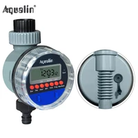automatic electronic ball valve water timer home waterproof garden watering timer irrigation controller with lcd display