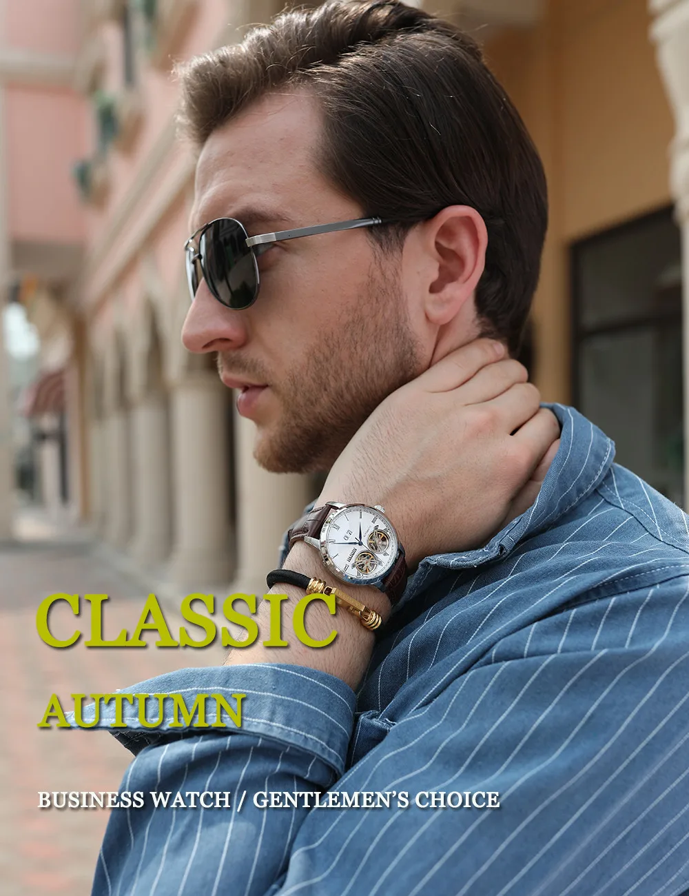 HAIQIN Men Mechanical Automatic Double Tourbillon Calendar Stainless Steel Wrist Watches Top Brand Luxury Military Male Clock