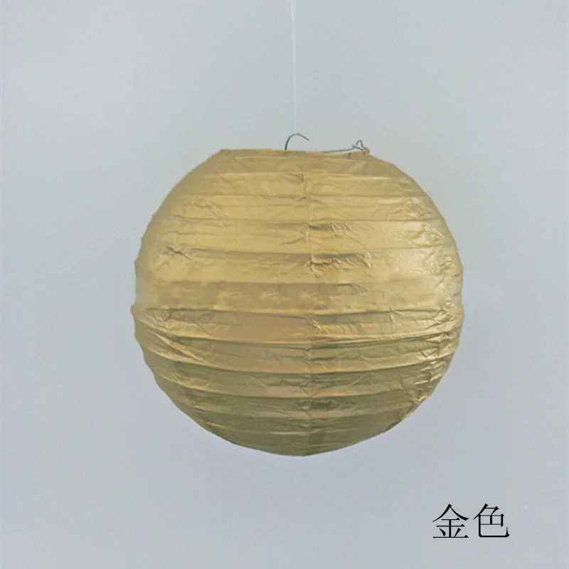 2pcs-Gold 2 шт. 4/6/8/10/12/14/16 дюймовый круглый одежда для свадьбы, дня рождения Бумага украшения-фонарики, подарок, ремесло, сделай сам, светильник подвесной шар - Цвет: 2pcs-Gold