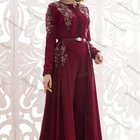 Вечерние платья в стиле Саудовской Аравии, с круглым вырезом и брюками