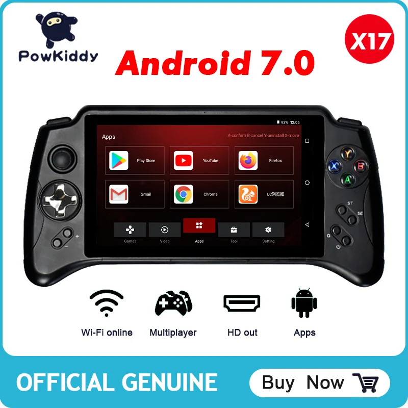 Портативная игровая консоль X17 Android 7 0 IPS-экран дюймов 4 ядра 2 ГБ 32 | Электроника