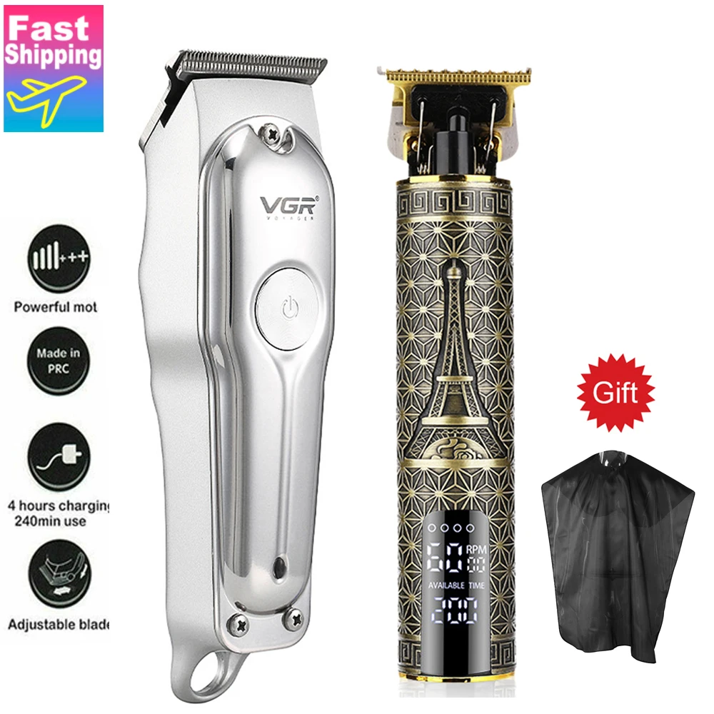 Триммер для стрижки волос мужской портативный с зарядкой от USB машинка бороды