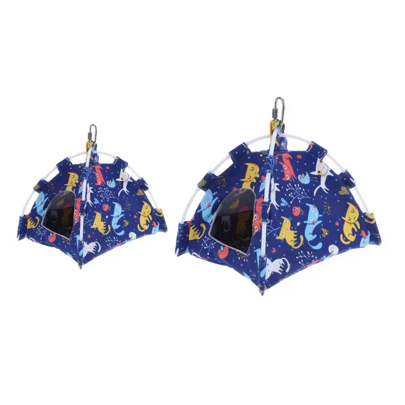 Зима теплая птица хомяк Гнездо дом кровать хижина подвесной игрушечный гамак для