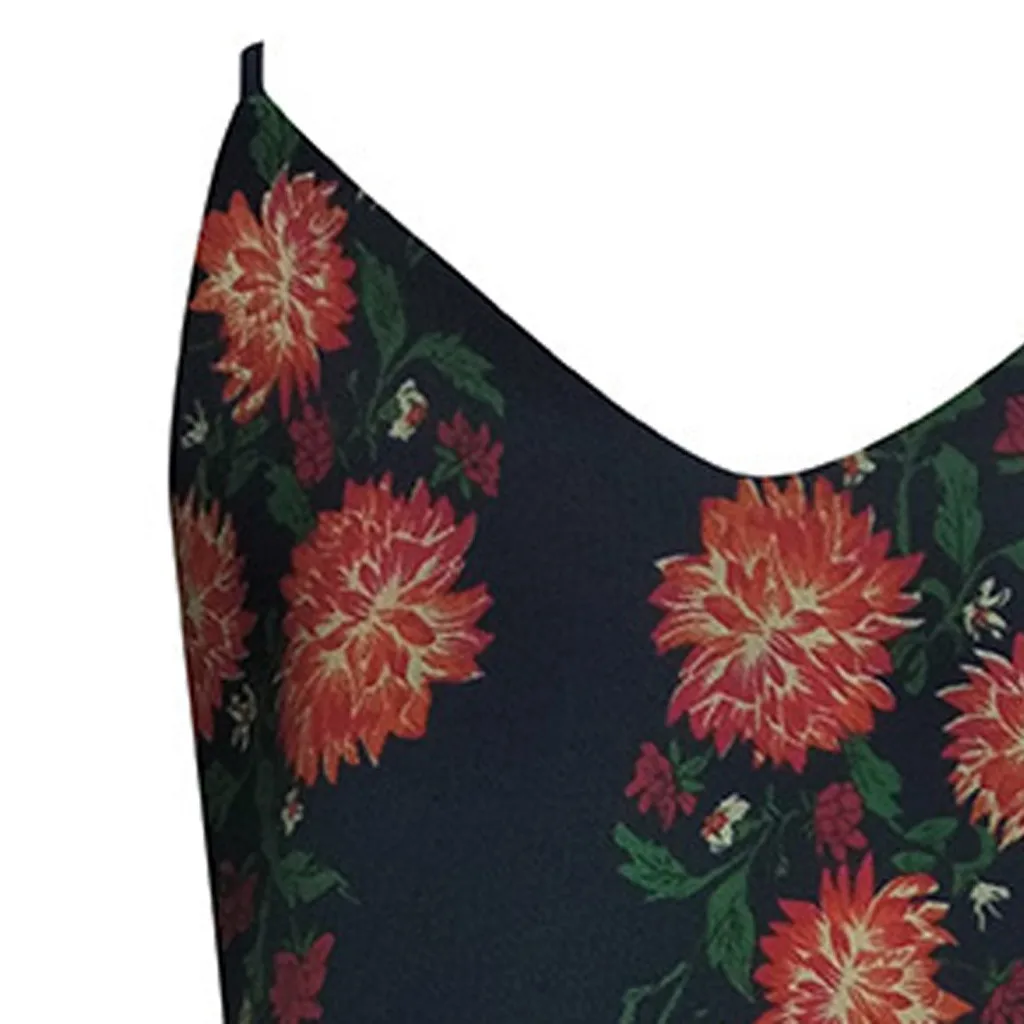 Женское платье в стиле бохо летняя мода для отдыха цветочный принт сексуальные