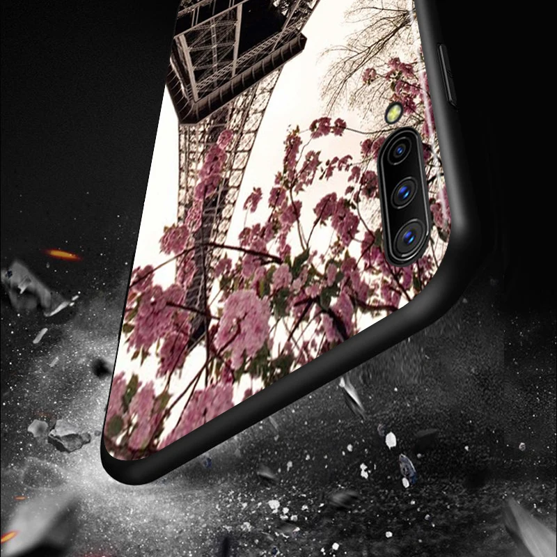 Beautiful Eiffel tower for Samsung Galaxy A90 A80 A70 A60 A50 A40 A30 A20 A10 M60S M40 M31 M30 M21 M20 M10 Black Phone Case