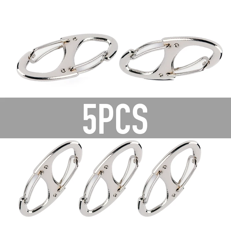 Карабин с замком из нержавеющей стали миниатюрный крючок для ключей