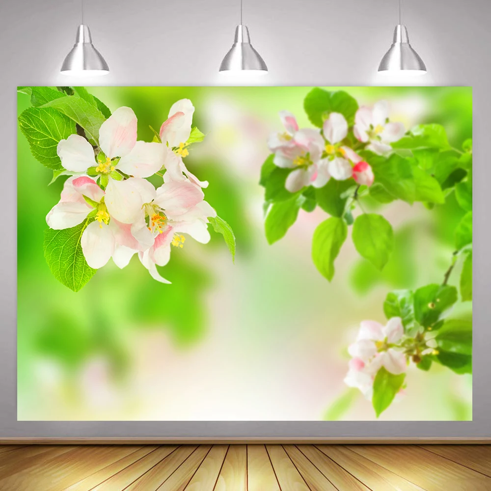MTMETY Pink Flowers Wedding Wall Baby Photography Backgrounds Party Vinyl Floral Photographic Backdrops for Photo Studio