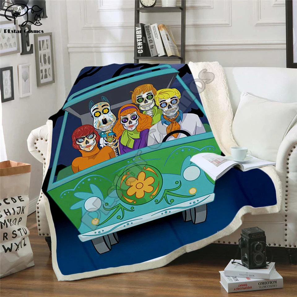 Plstar Cosmos Хэллоуин ужас фильм крик команда зомби птица одеяло с 3D принтом шерпа на