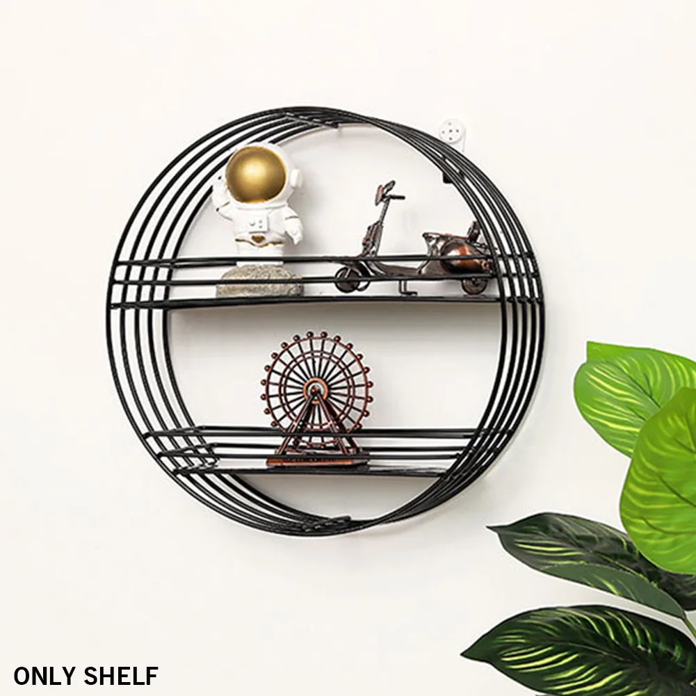 Лакированная железная подвесная полка для гостиной однослойный дизайн