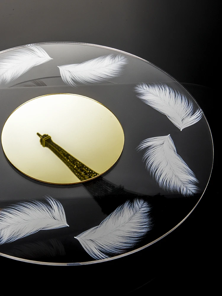 Большие металлические настенные часы художественные минималистичные