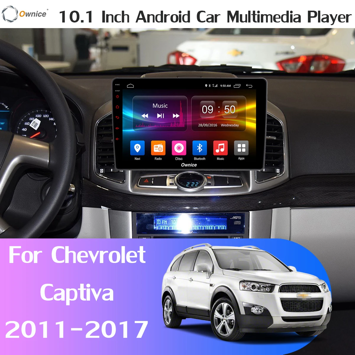 360 ° панорамный 4G SIM Android 9,0 4G+ 64G gps компактное минирадио CarPlay автомобильный мультимедийный плеер gps радио для Chevrolet Captiva 2011