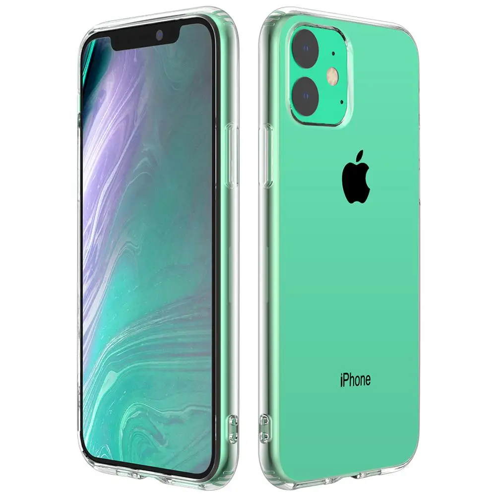 1000 шт. полный защитный чехол совместимый с Apple iPhone 11 противоскользящий ТПУ ультра