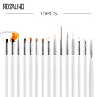 Наборы маникюрных щетки ROSALIND, точечная ручка, акриловые кисти для наращивания ногтей, для дизайна ногтей, гель-лака
