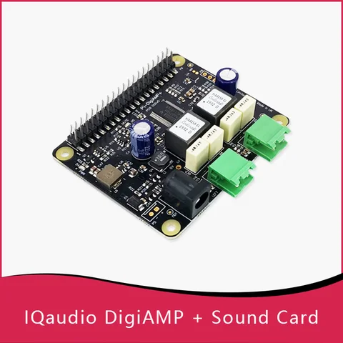ЦАП IQaudio DAC +/DAC Pro/DigiAMP +/Codec Zero для Raspberry Pi Audio поддерживает все Raspberry Pi Molde