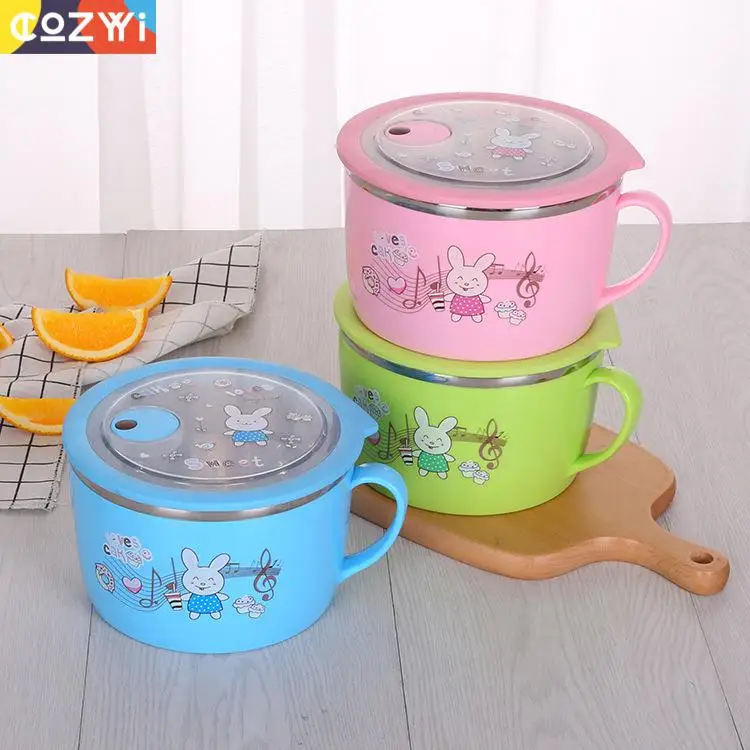 Коробка для ланча SUS 304 с мультяшным рисунком детей коробка бенто миска еды