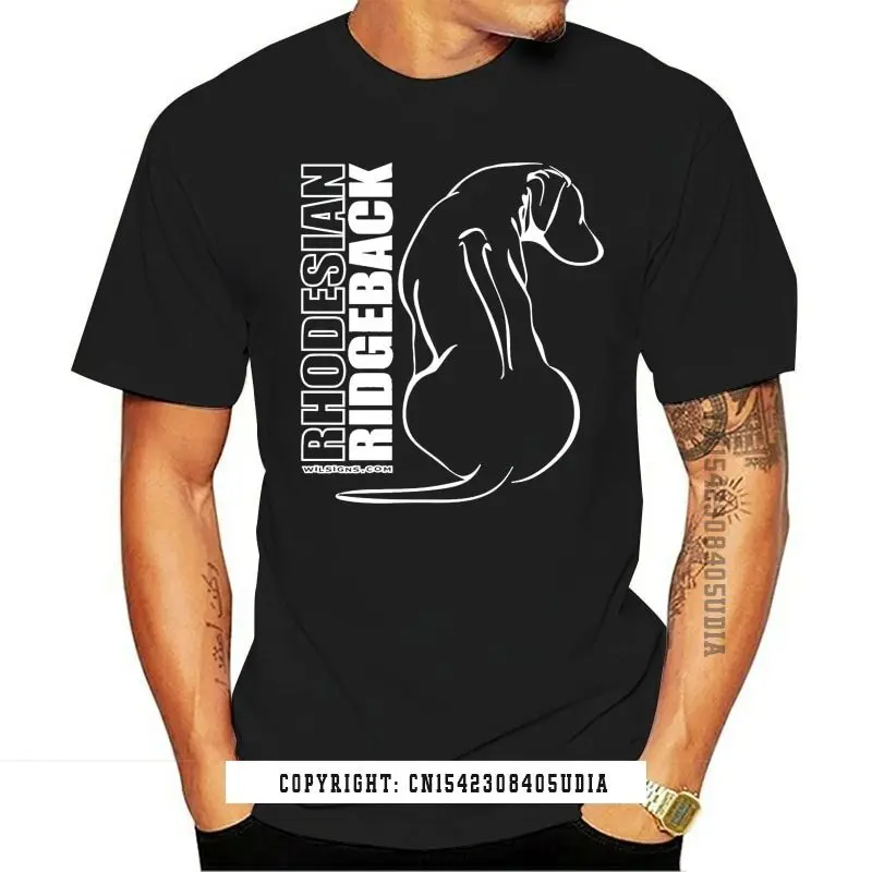 Men T-Shirts Style Fashion Swag Twilprof T-Shirt Hunde Rhodesian Ridgeback Profil Wilsigns Siviwonder Shirts Man T Shirt Casual
