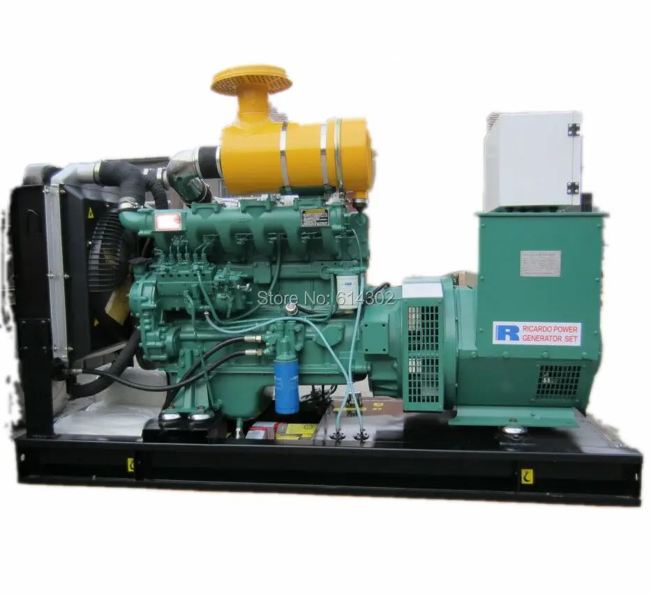 3-фазный бесшумный дизельный генератор weichai Ricardo 150kw187.5kw с щетчатым генератором
