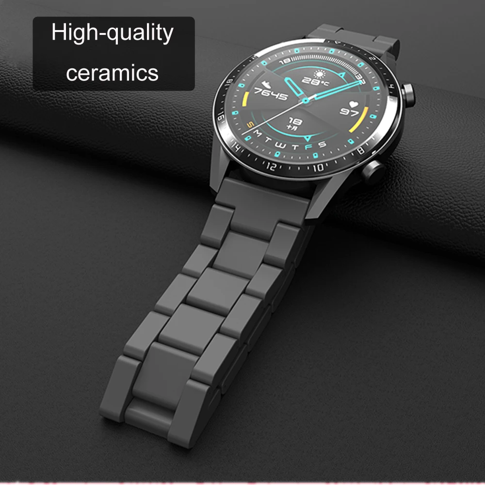 

Galaxy Watch 46mm Ceramics Correa for Samsung Active 2 Amazfit Bip Gts Strap for Huawei Watch Gt 2e Honor Magic 2 Band 20mm 22mm