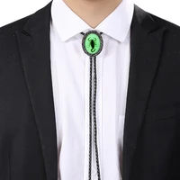 vintage resin scorpion bolo tie necktie glow in the dark leather cord necklace