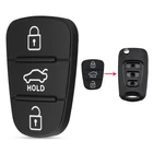 Резиновая вставка для автомобильного ключа с 3 кнопками, подходит для Hyundai Solaris, Accent, Tucson l10, l20, l30, Kia Rio, Ceed Flip