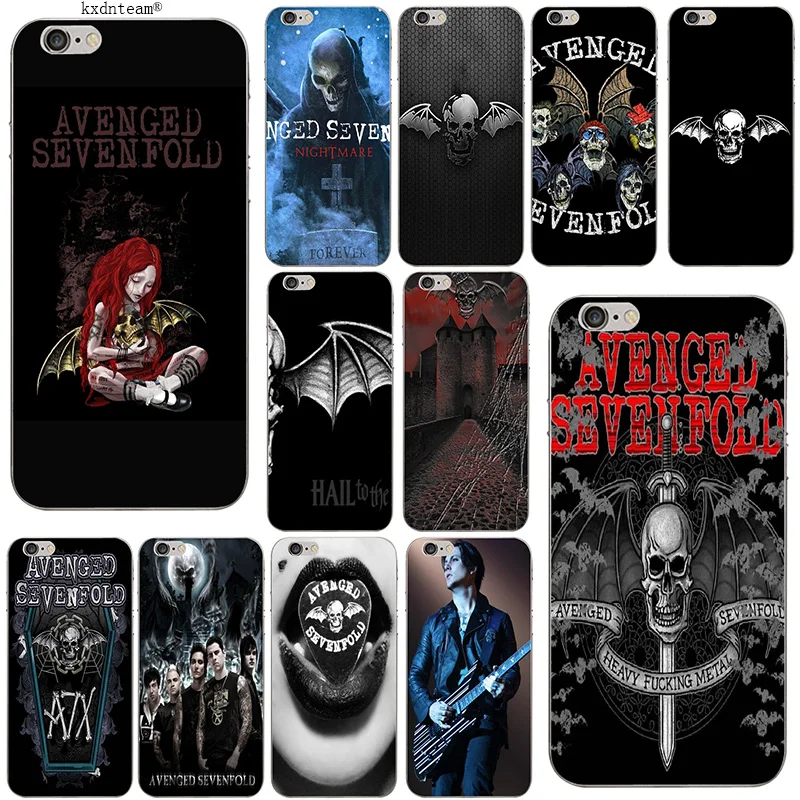 Avenged Sevenfold Чехлы для мобильных телефонов iPhone 8 7 6 6S Plus X 5 5S SE 5C 4 Coque Shell Funda Мягкий