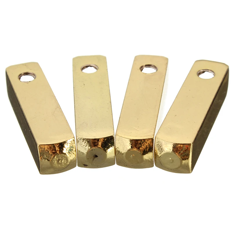 4 шт. Роскошные Металлические шнурки для шнурков Цвет замены: золотой|Винты| |