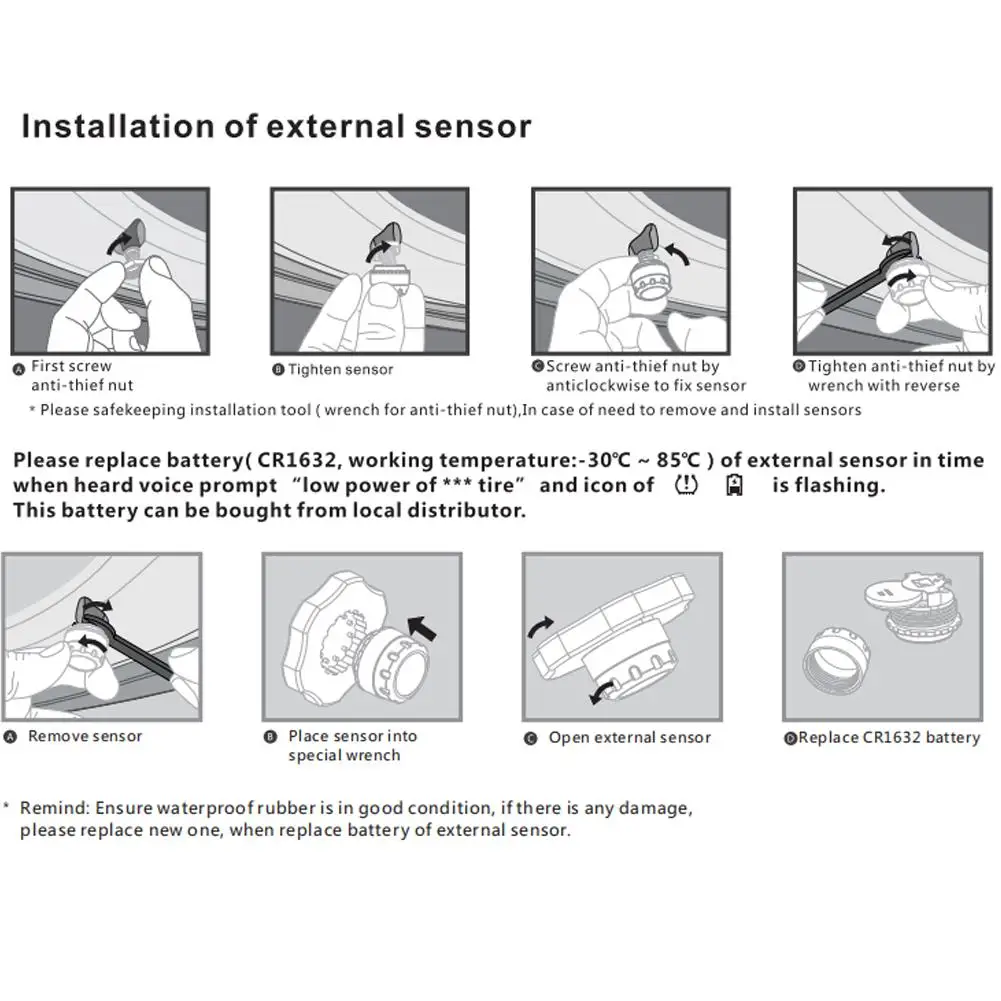 2 шт. датчик давления в шинах для мотоциклов|Системы контроля внутришинного
