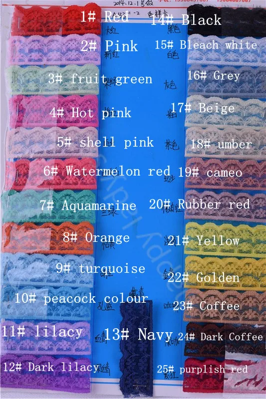 600 ярдов вышитая сетчатая тесьма различных цветов для рукоделия. 25