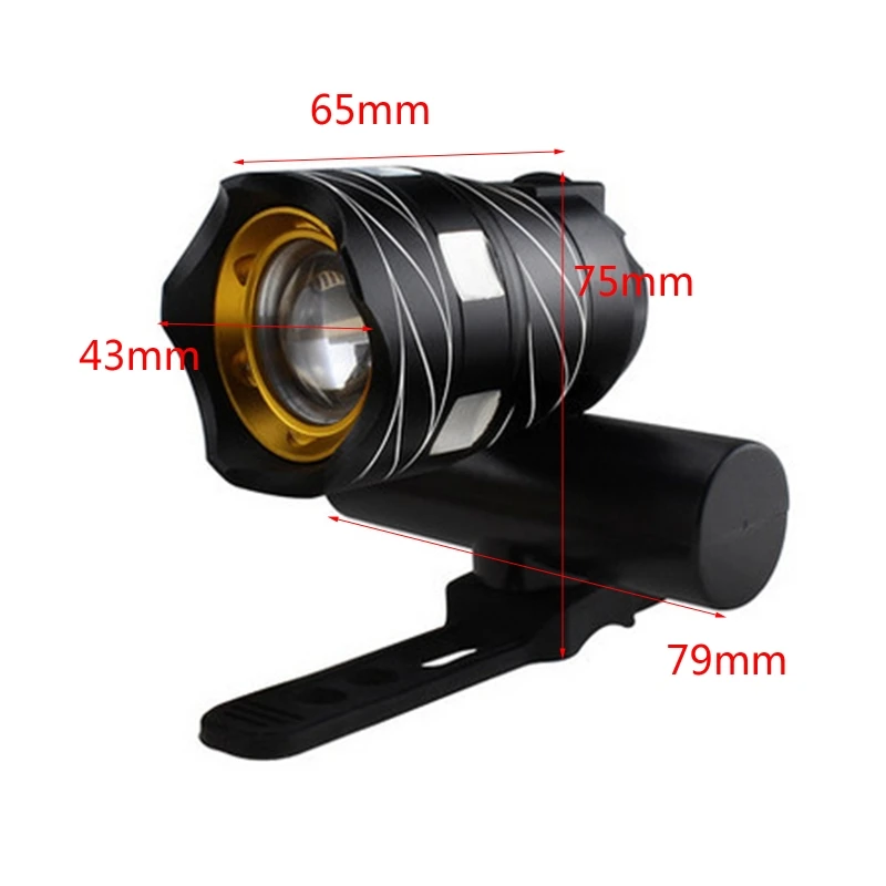 

T6 LED USB Line MTB Ultra Bright Bicycle Light Safety Flashlight Bike Headlight Lamp Adjustable Bicycle Light with Rear Light