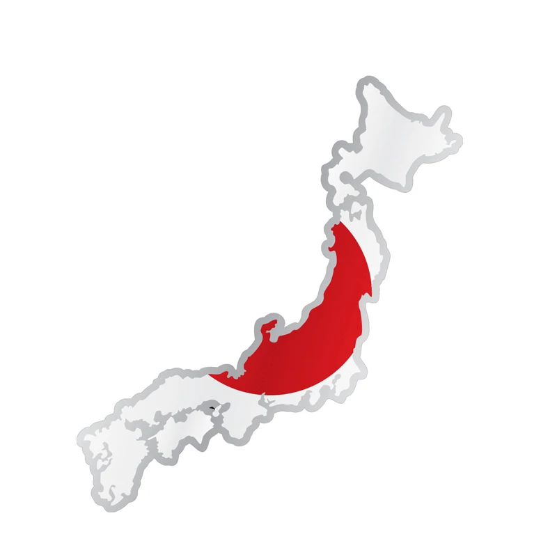 

15cmx6cm Creative Japan flag map Car-Sticker Automobiles Motorcycles Window Bumper Laptop Vinyl Decal PVC Decorative Goods