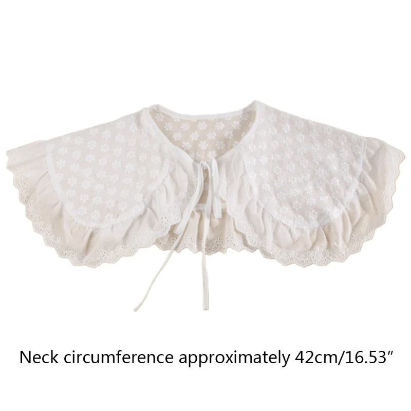 

Women Detachable Fake Collar False Vintage Hollow Lace Shirts Collars Shoulder
