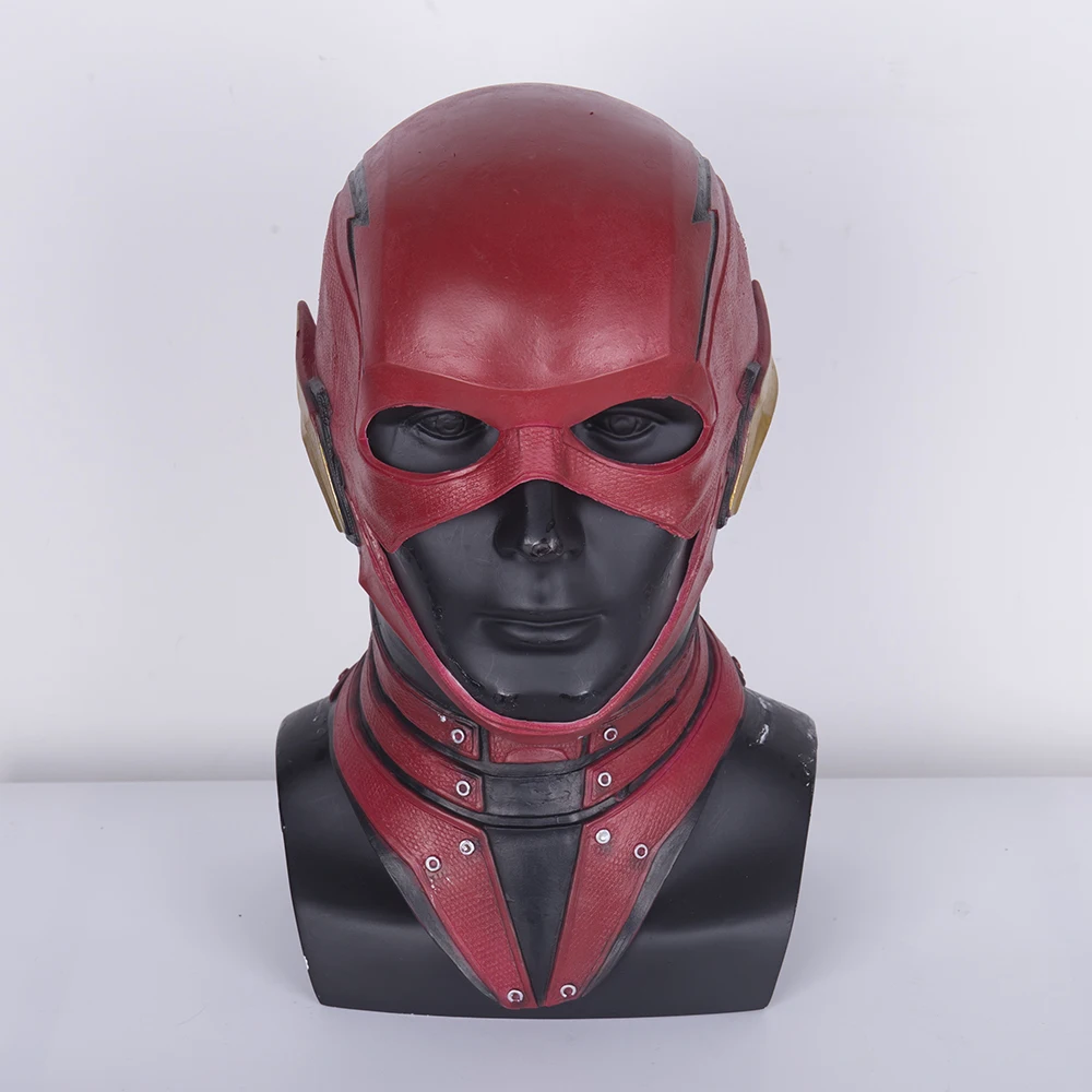 1 шт. маска Лиги Справедливости из фильма флэш Аллен косплей шлем красная для