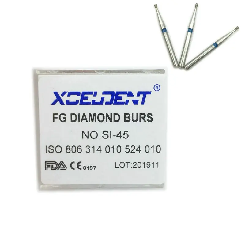 10 шт./лот Dental Diamond FG высокоскоростные боры для полировки зубов 1 6 мм