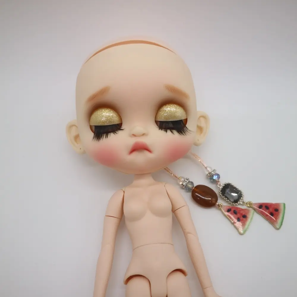 Голая голова кукла с индивидуальным лицом шарнир тела Blyth кукла(20190710-1