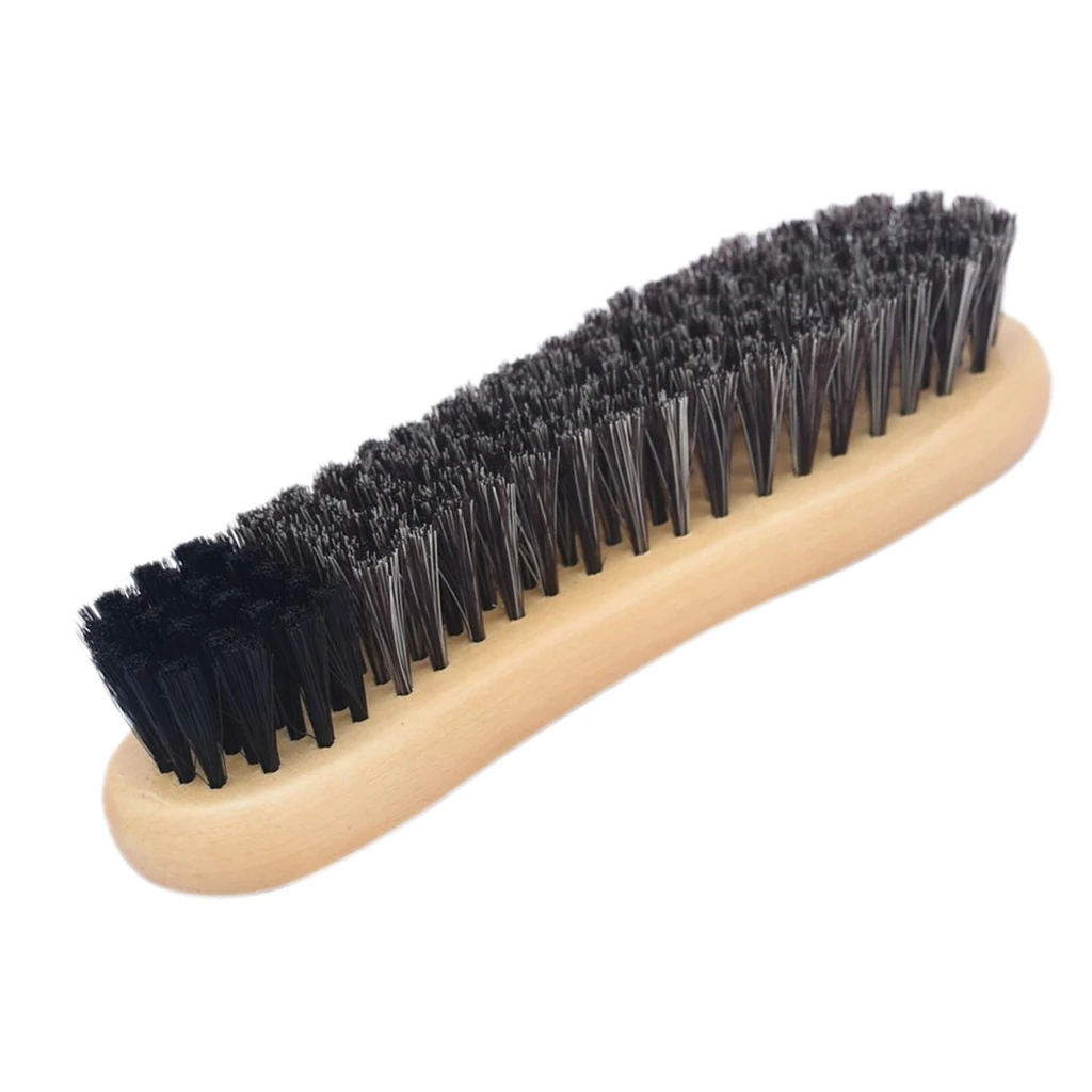

Polish Applicator Artificial Horsehair Shine Dauber Brush Brown Foot Shaped