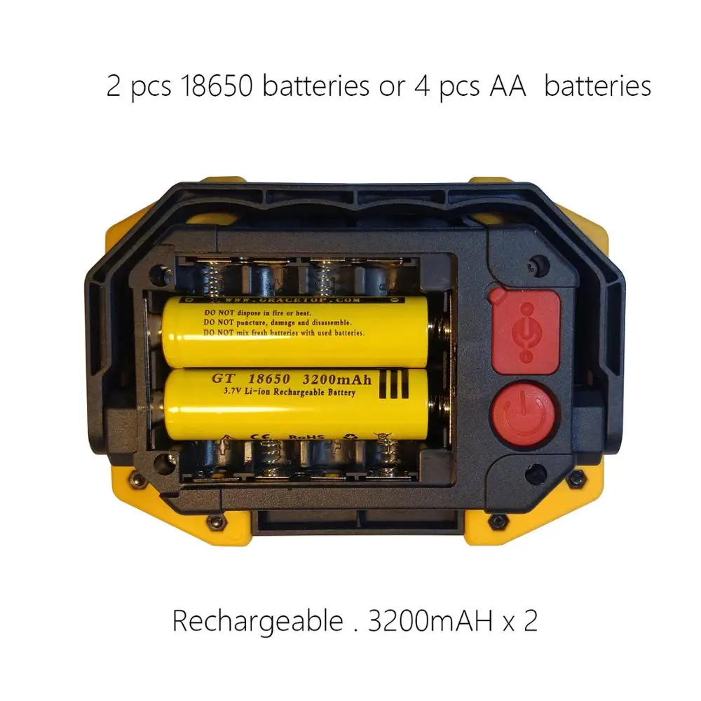 Светодиодный Портативный лампа Перезаряжаемые точечный светильник на открытом