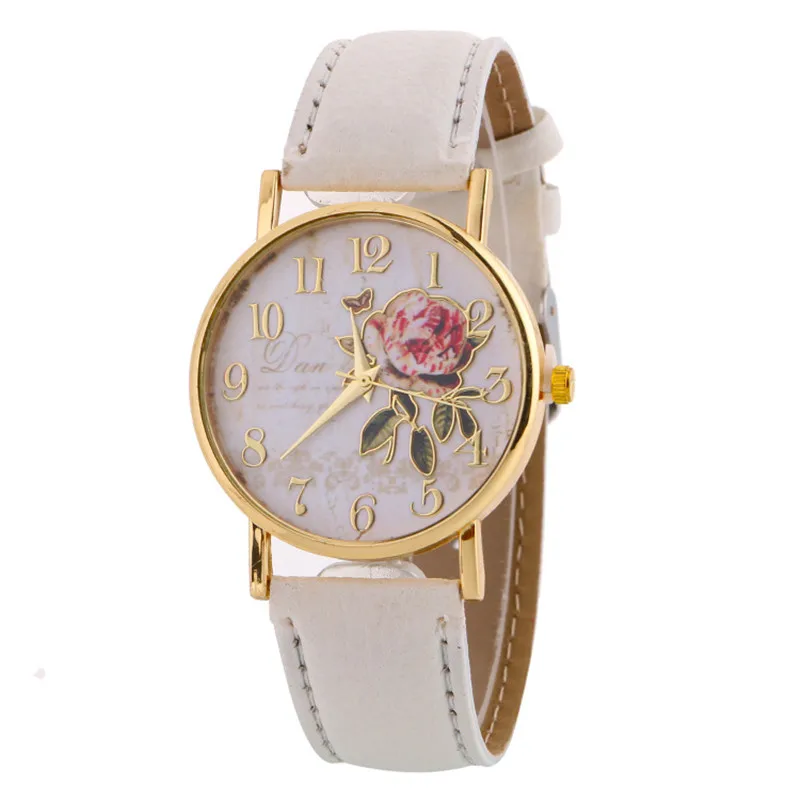 Часы orologio donna женские повседневные наручные с кожаным ремешком принтом в виде