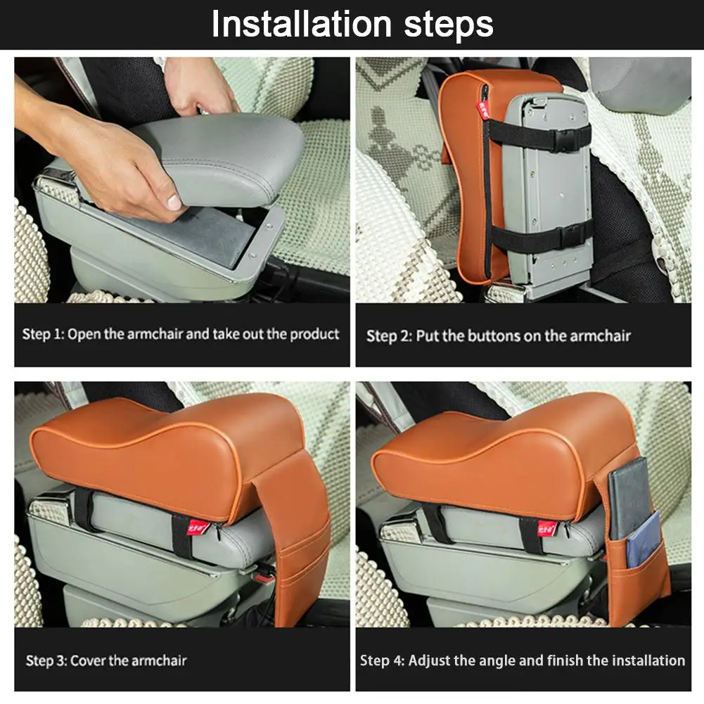 Универсальный Прочный автомобильный подлокотник коврик увеличенная подкладка