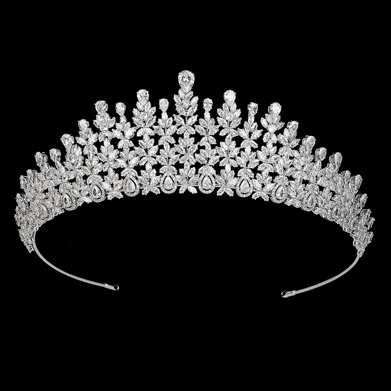 Headwear And Crown HADIYANA Vintage Classic Ladies Bridal Party Wedding Hair Accessories High-Quality Zircon BC6185 Haarklem