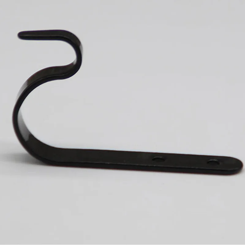 

4PCS Black-Iron Wall-mounted Hanger Hooks Coat Towel Hats Bags Holder Scarf Key Hook Iron Wall Hanger Clothes Coats Rack Shelf