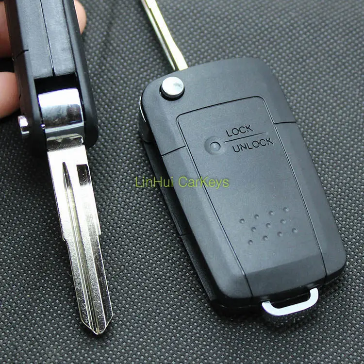 Pinecone для ключа чехол для HYUNDAI ACCENT KIA QIANLIMA дистанционный ключ 2 кнопки ключ оболочки с Uncut латунным лезвием 1 шт