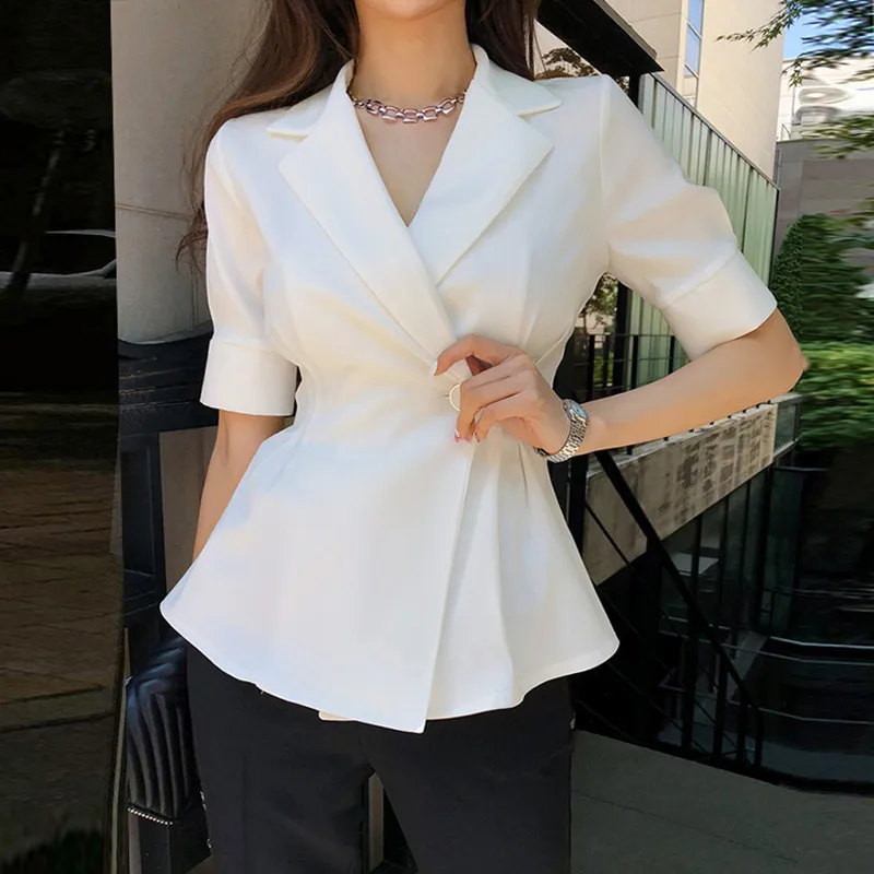 Модный черный женский костюм ZAWFL куртка с поясом на талии в Корейском стиле