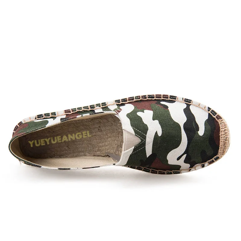 New Arrival Hot Sale Men Casual Canvas Shoes Slip On For Flats Driving Comfortable Breathable Cows Camouflage Size 44 | Обувь